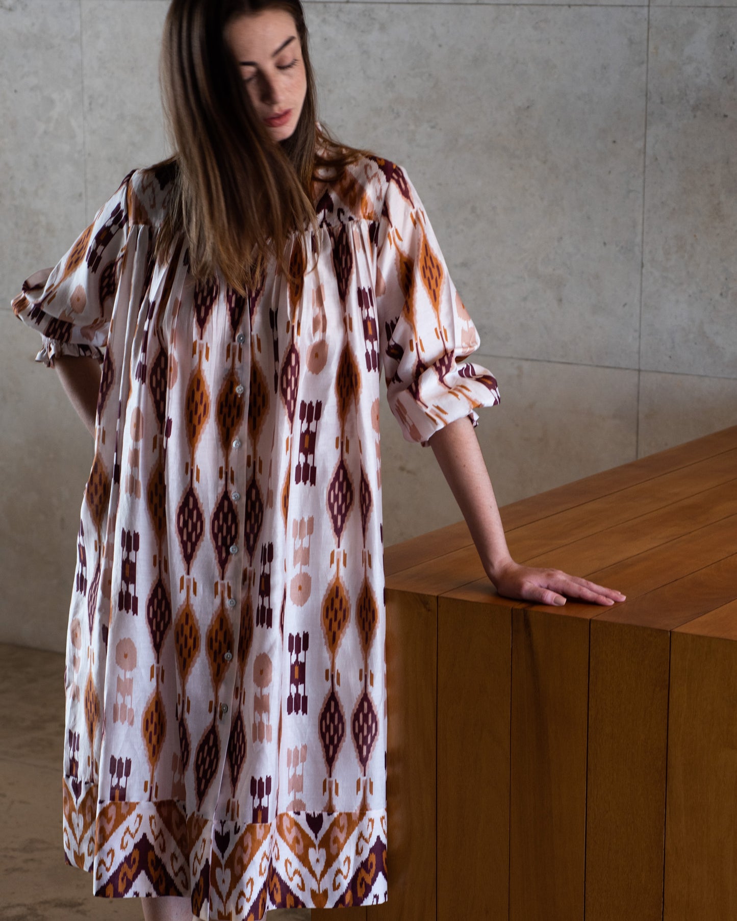 Vestido Benaras Chanderi Silk