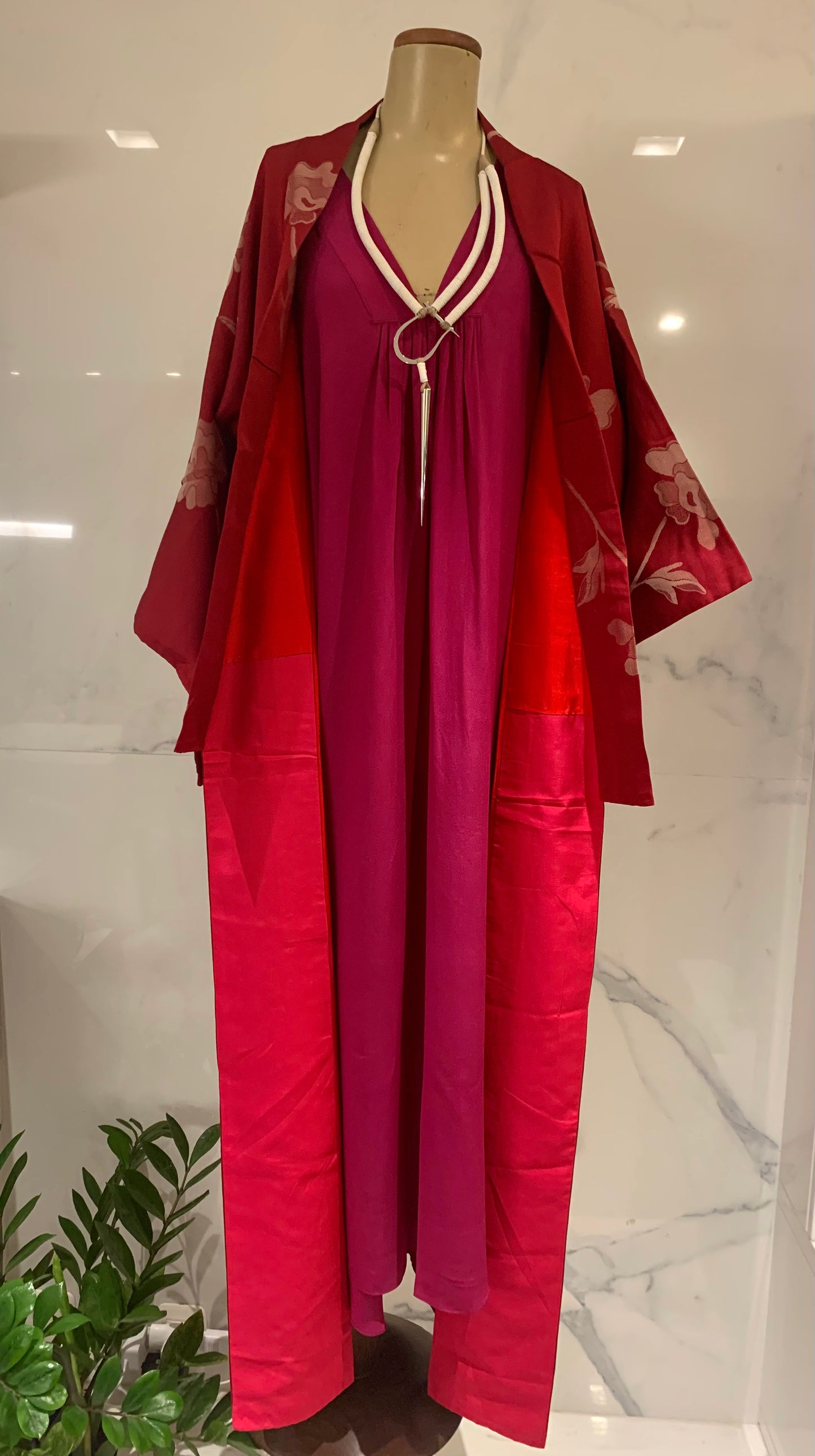 Kimono VINTAGE Japonês seda