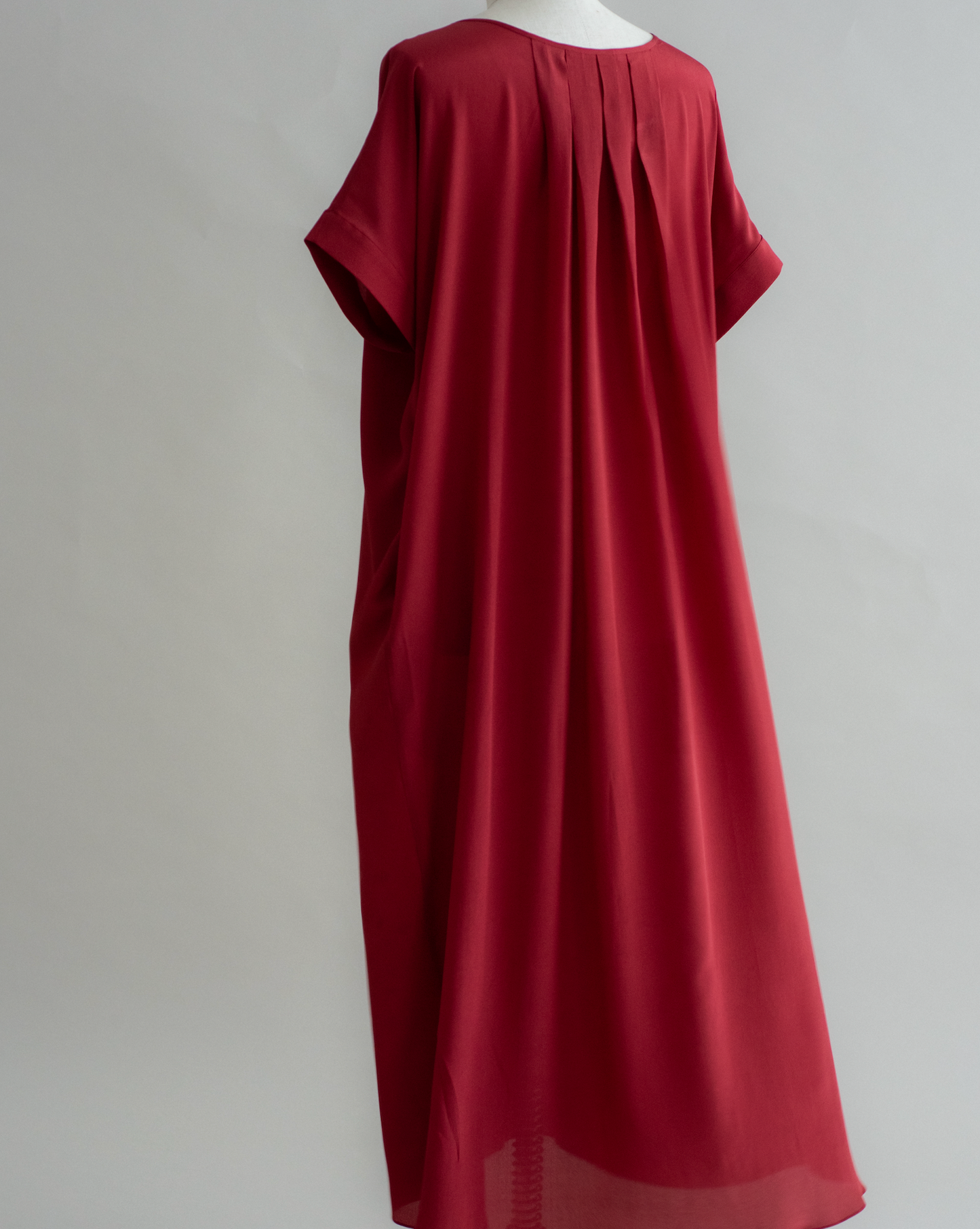 Cherry silk LaPlage dress