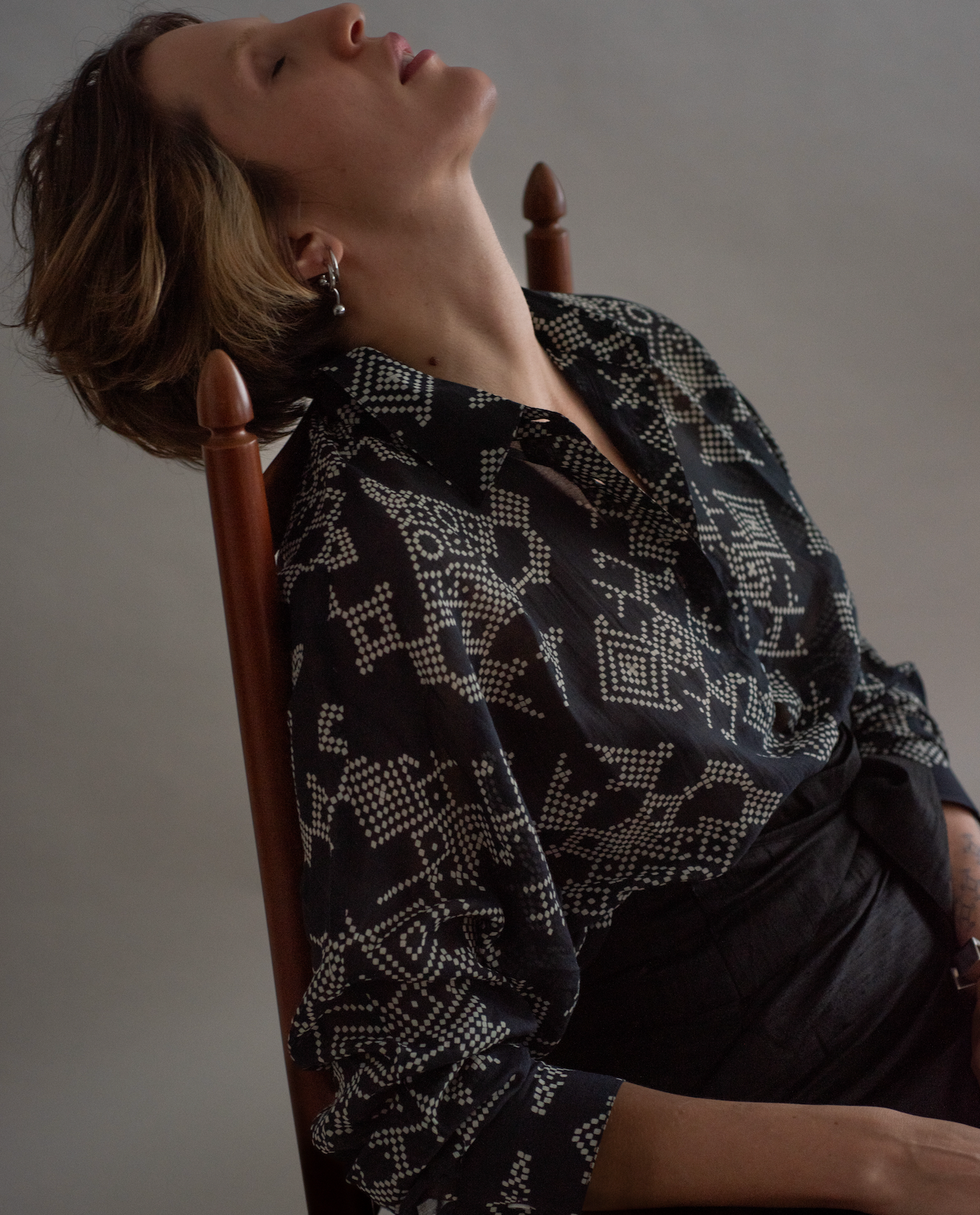 Camisa KIVA cotton silk musseline