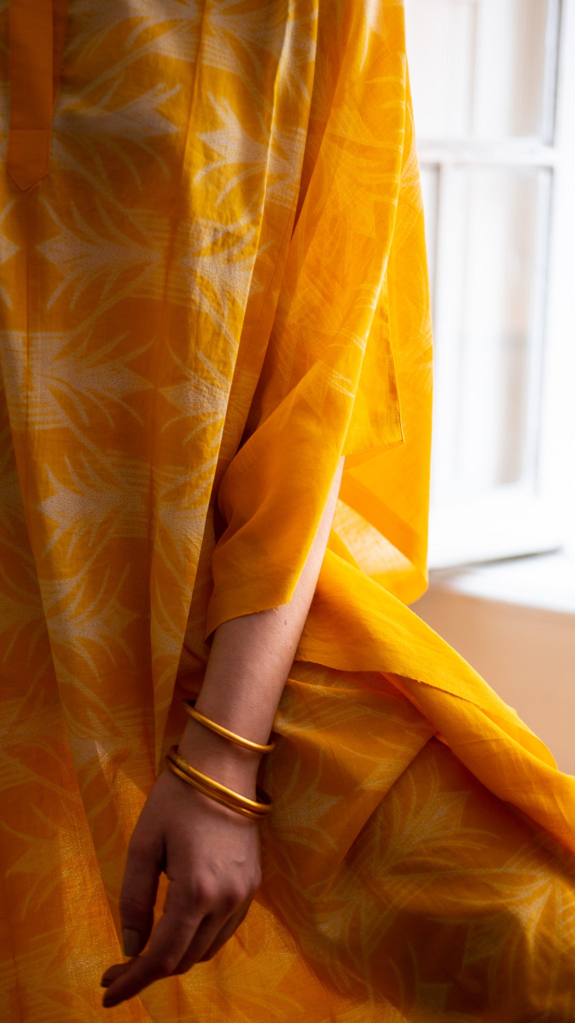 Kaftan EL FENN shibori amarelo