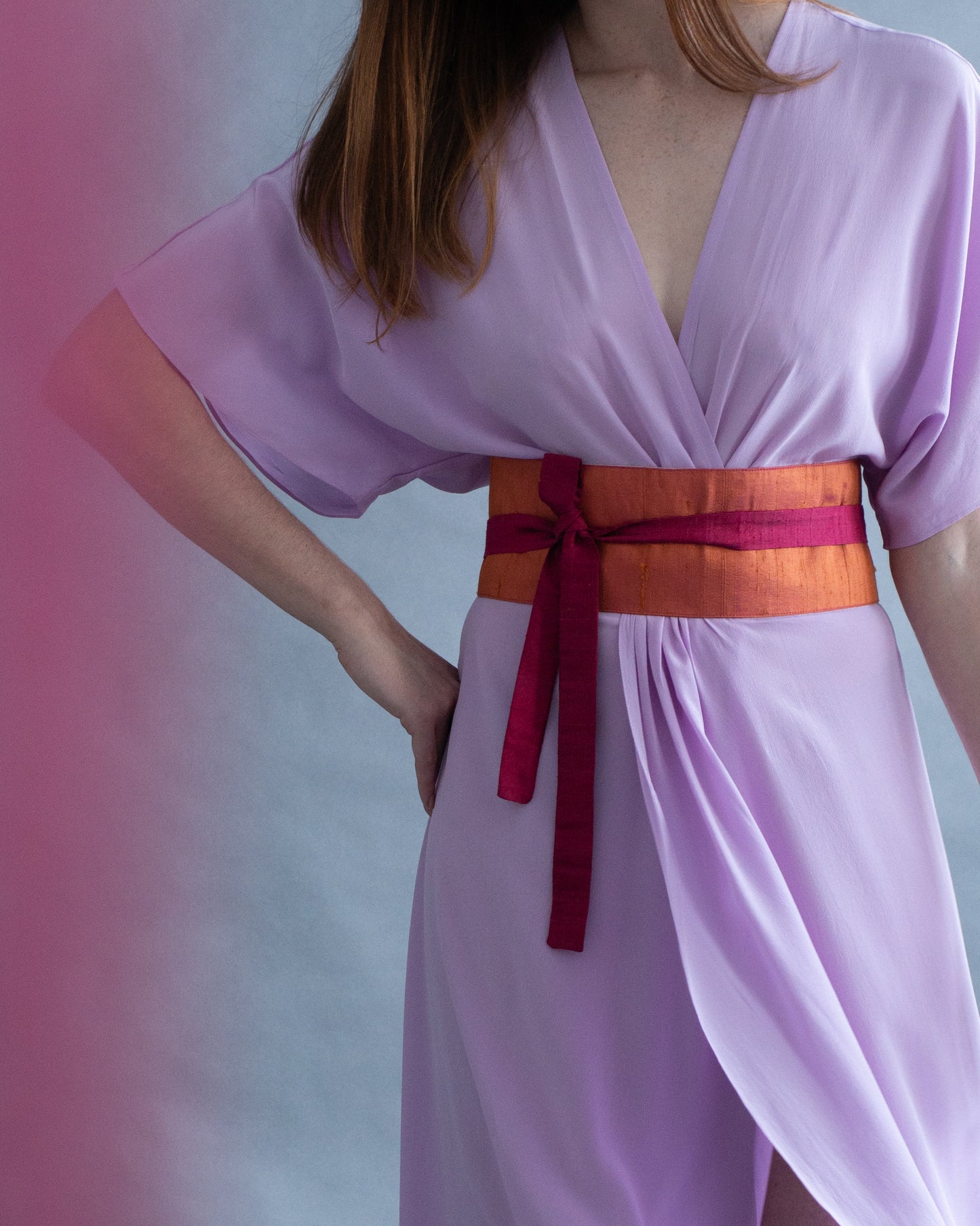 Vestido ATENA seda lavanda