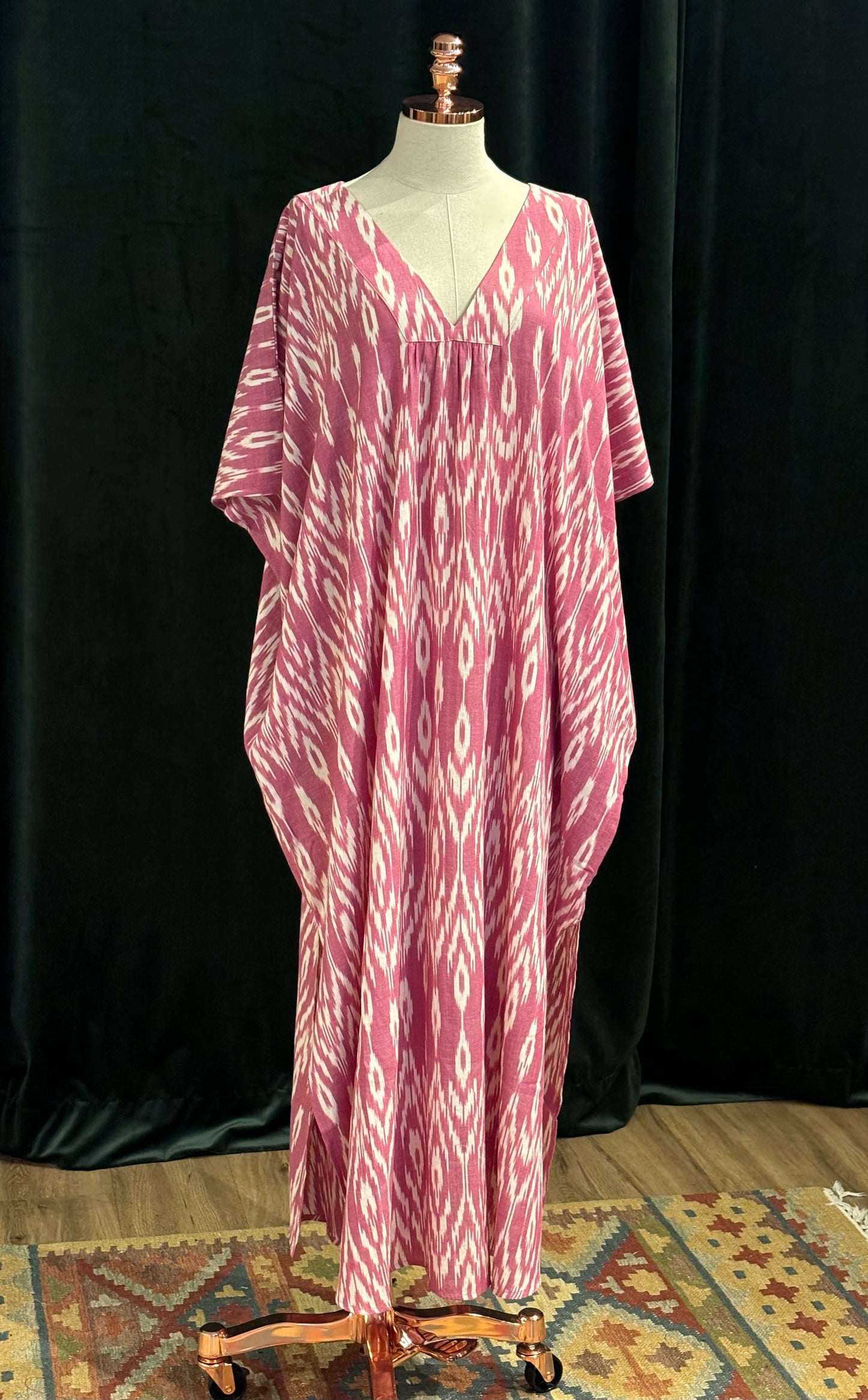 Kaftan MALABAR ikat rosa