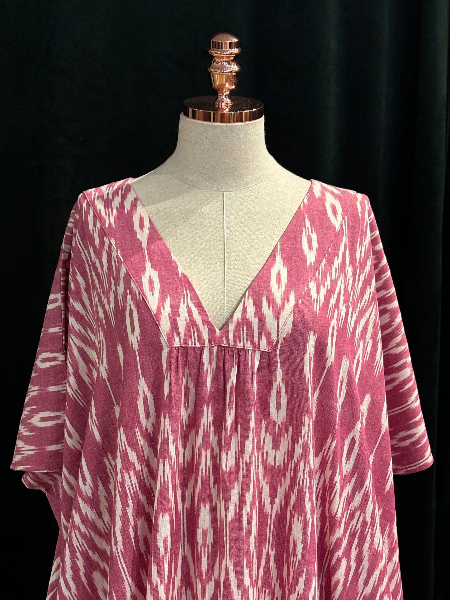 Kaftan MALABAR ikat rosa