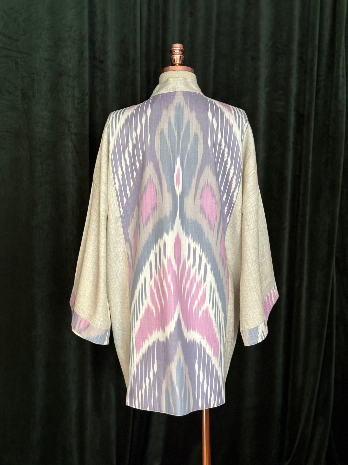 Kimono linho e ikat USBEKI off