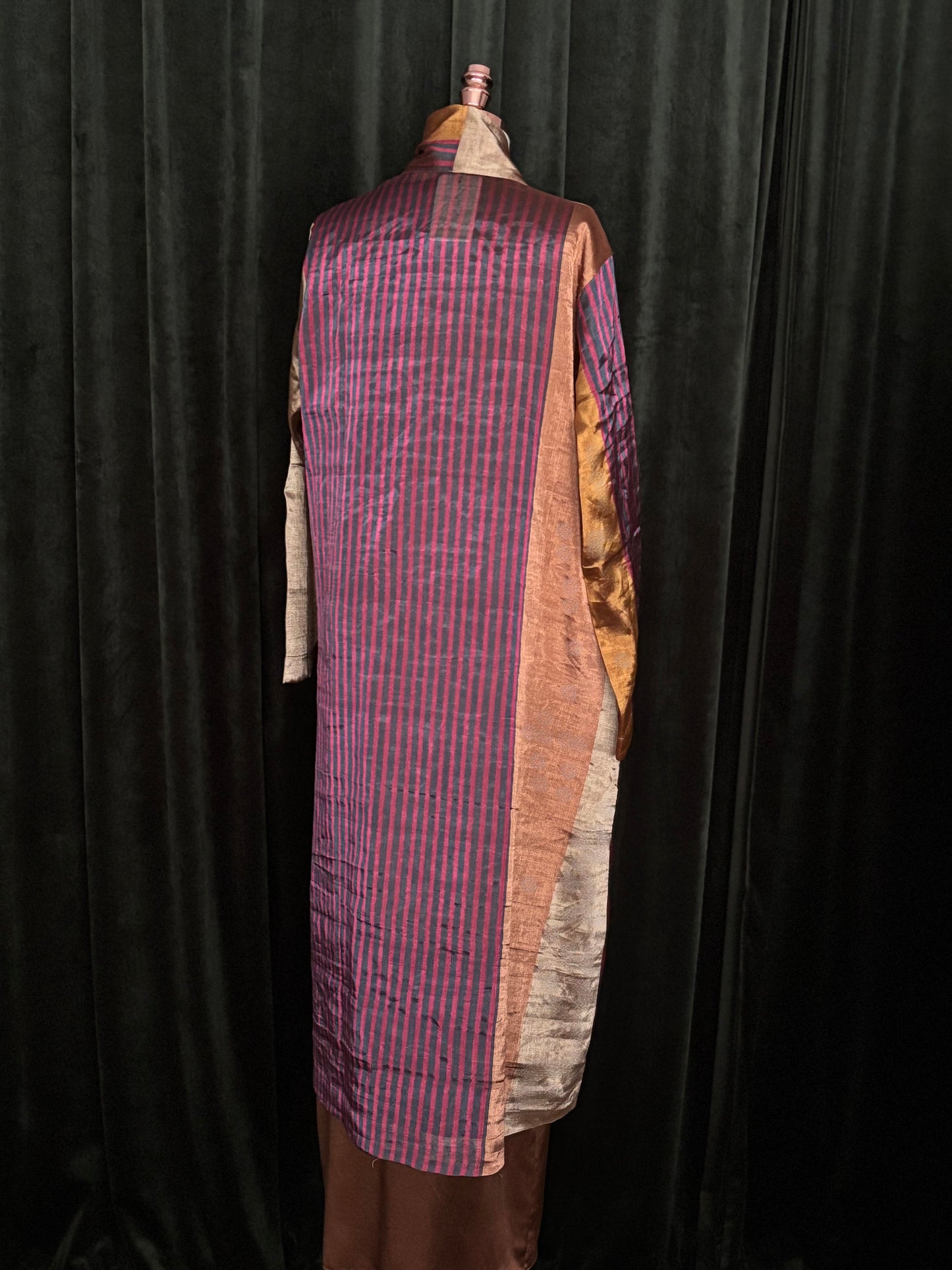 Overcoat BIKHANER bege, ocre e uva