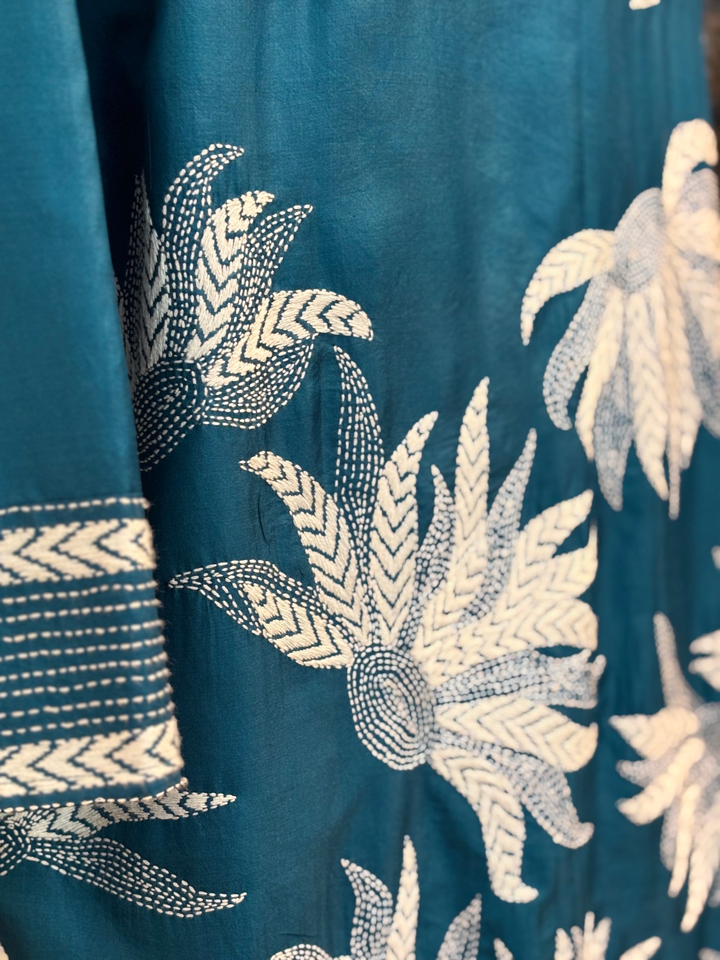 Overcoat KHANTA Marigold azul petróleo