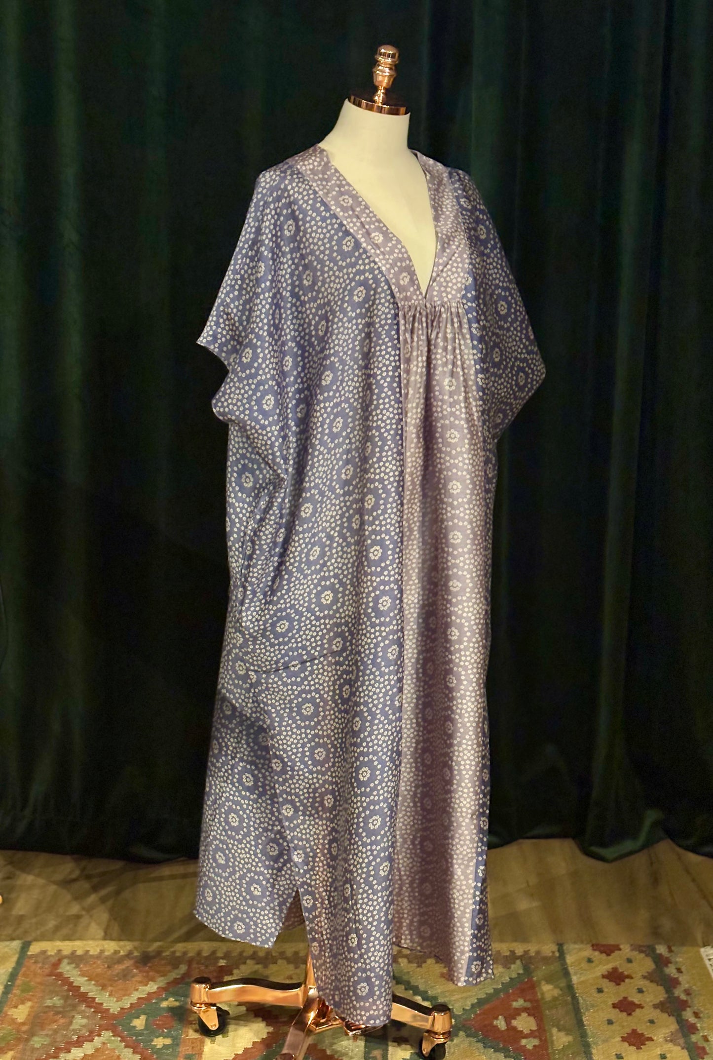 Kaftan MALABAR CHANDERI lilás