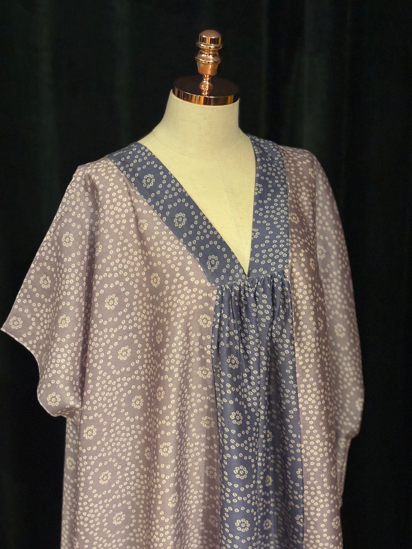 Kaftan MALABAR CHANDERI lilás