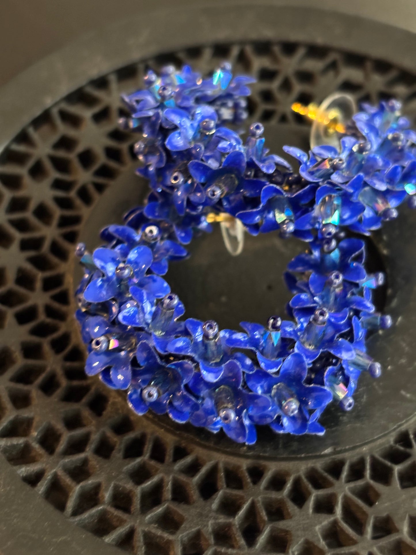 Brinco Argola azul by Olivia Dar