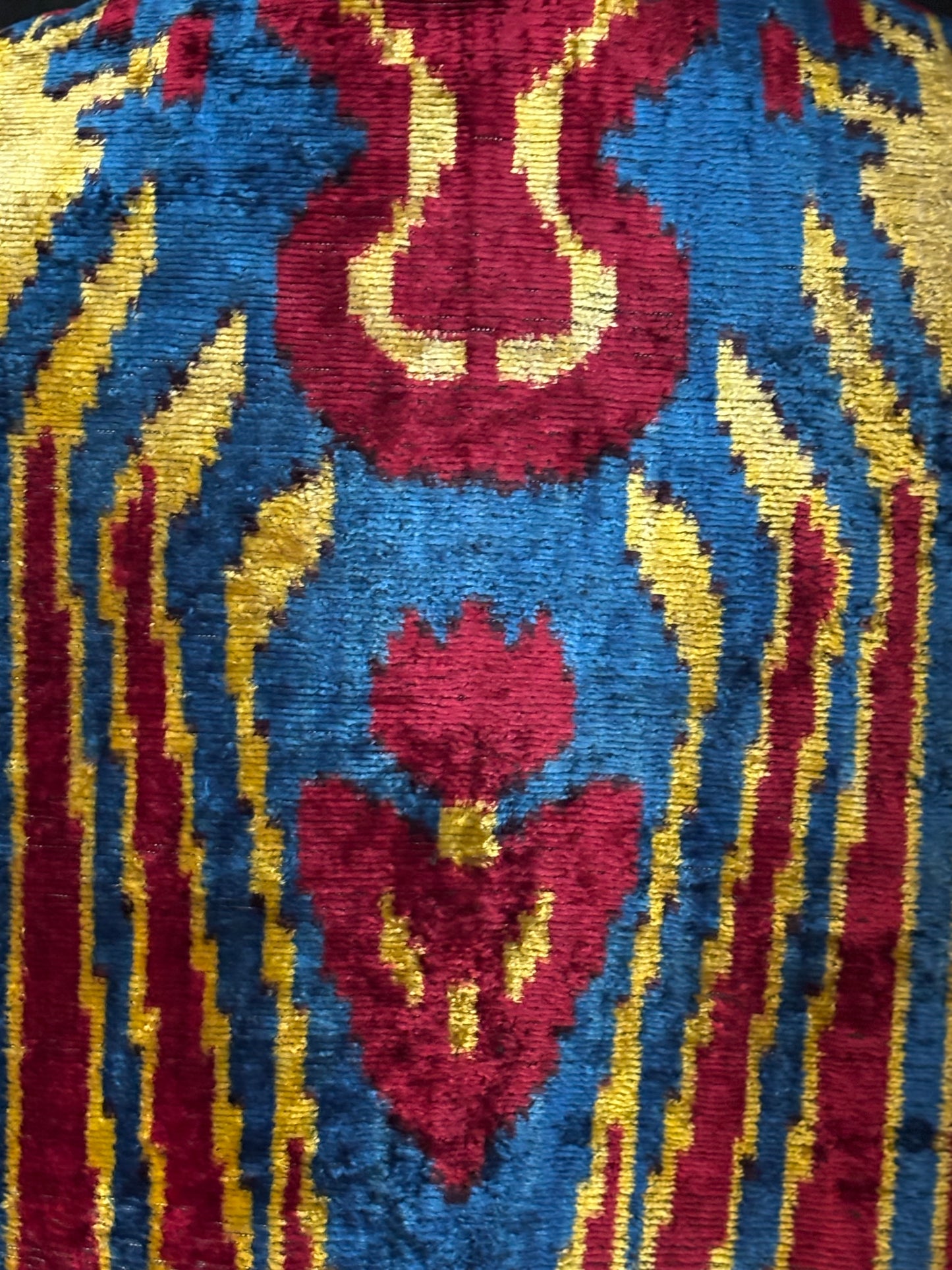 Kimono USBEKI silk & velvet carmim