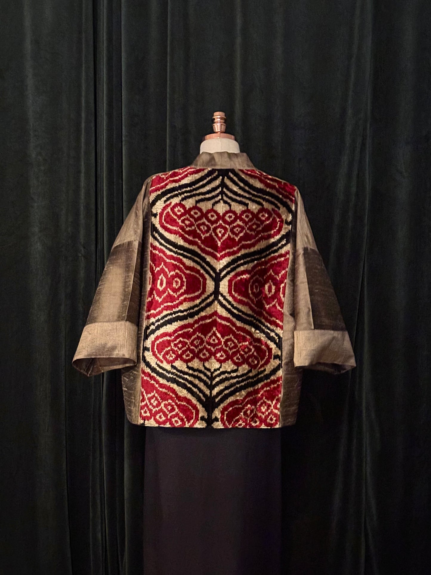 Kimono USBEKI silk & velvet fendi
