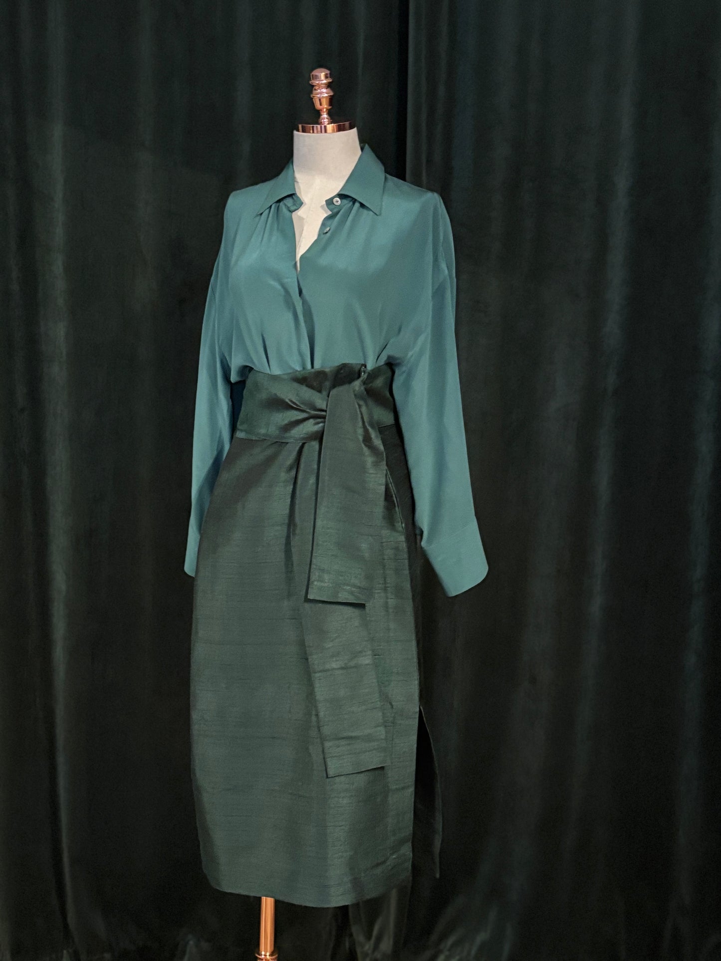 Chemise Seda MARGELAN musgo