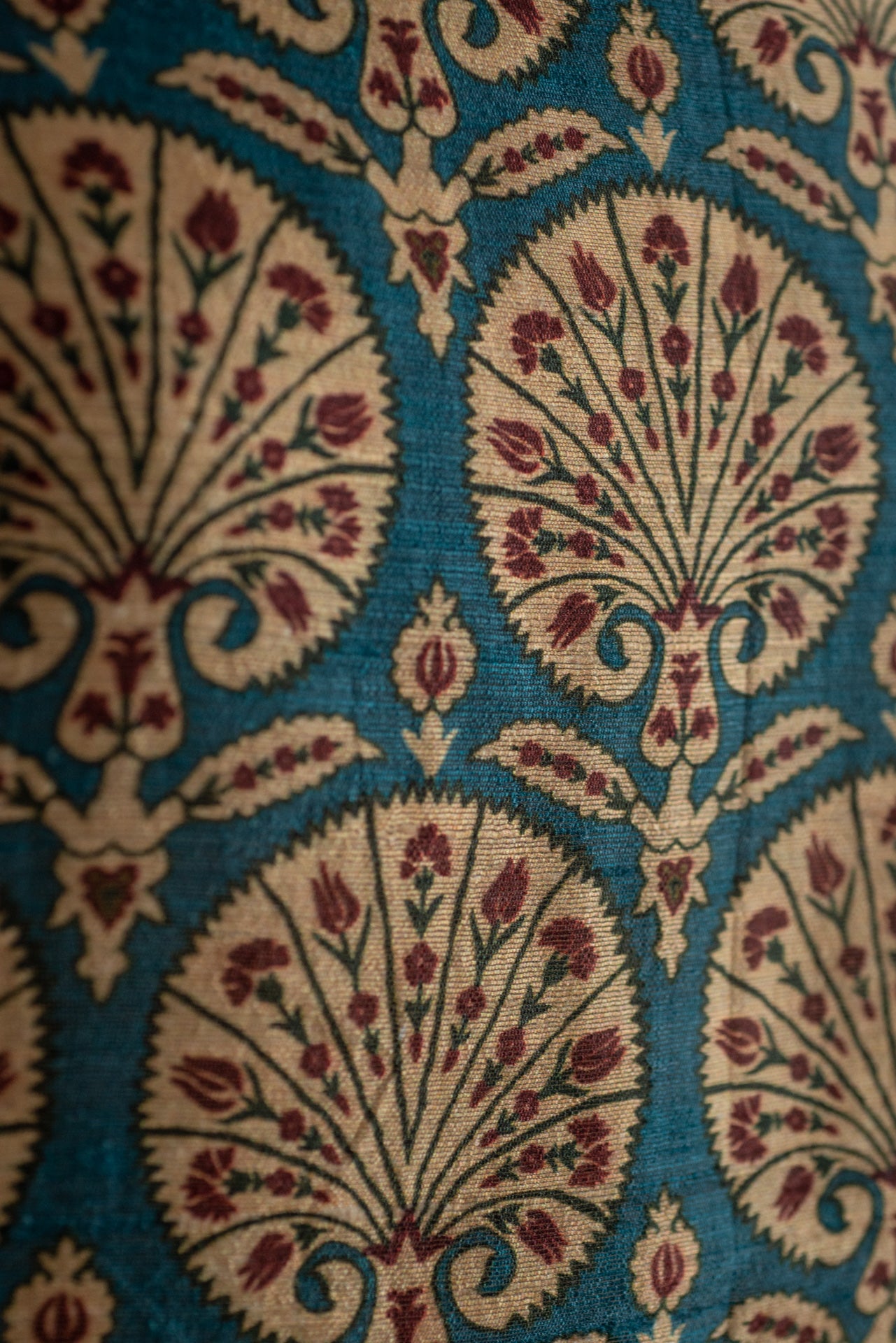 Vestido LA PLAGE Tussar Mughal azul