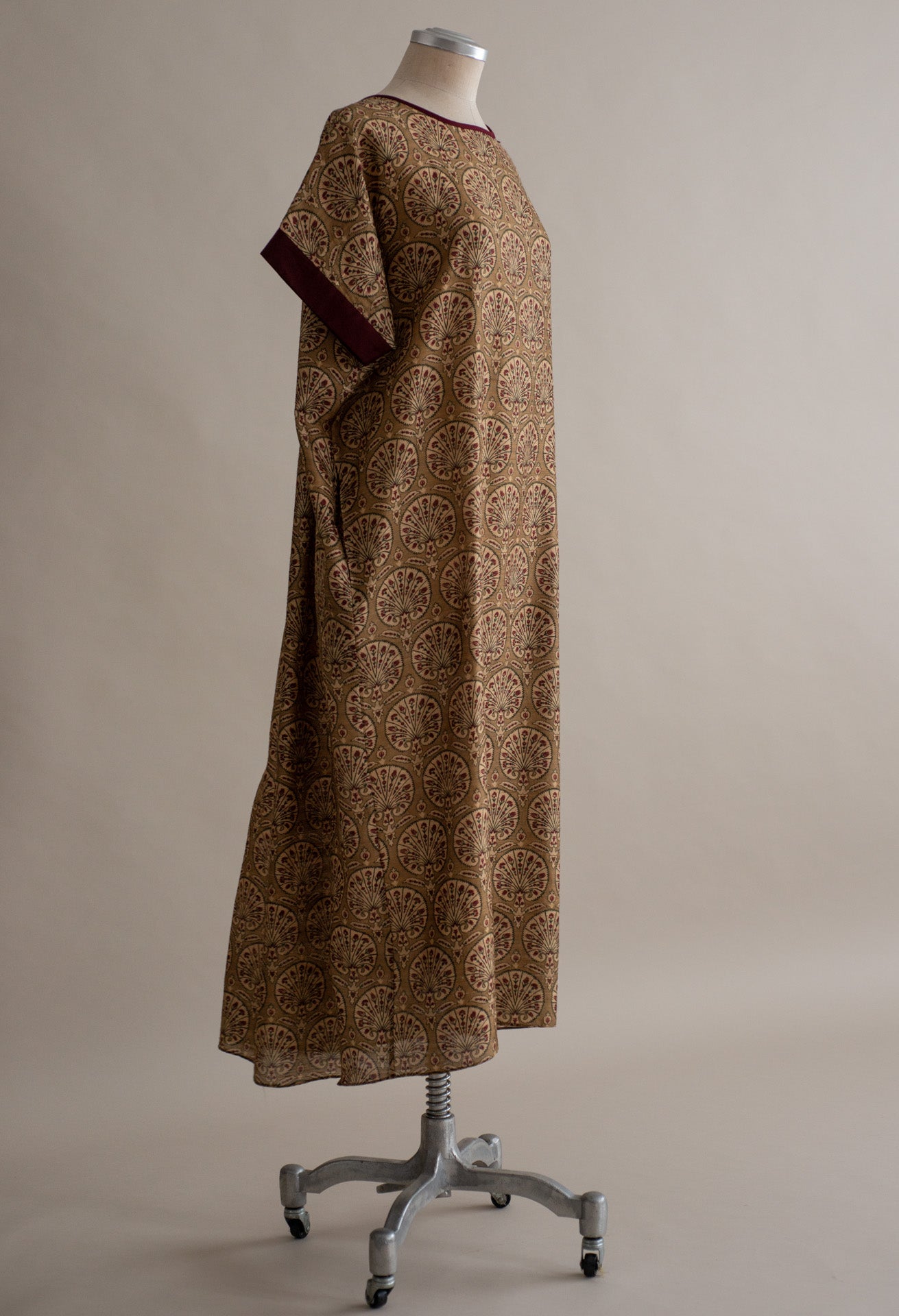 Vestido LaPlage tussar print gold