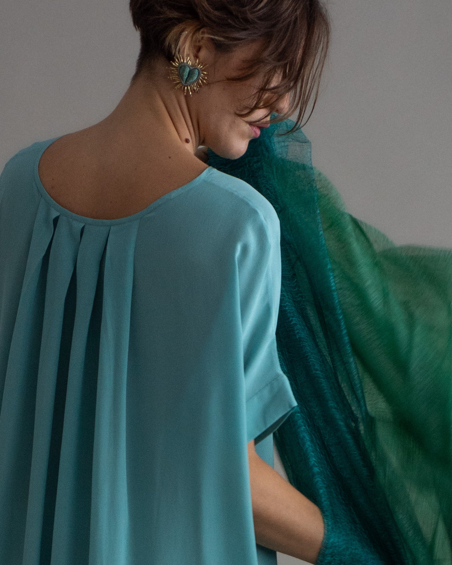 Vestido LA PLAGE seda azul