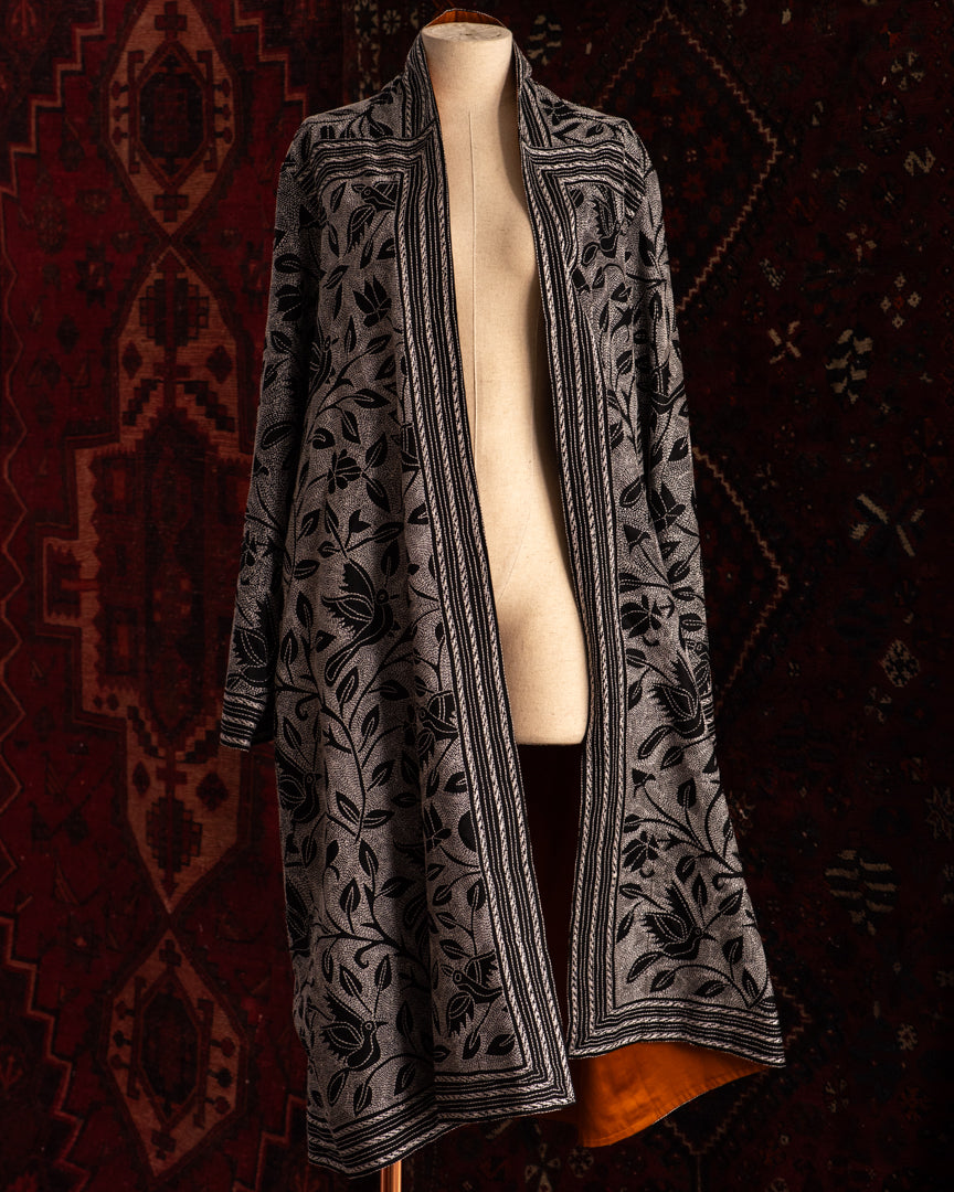 Overcoat KHANTA birds black