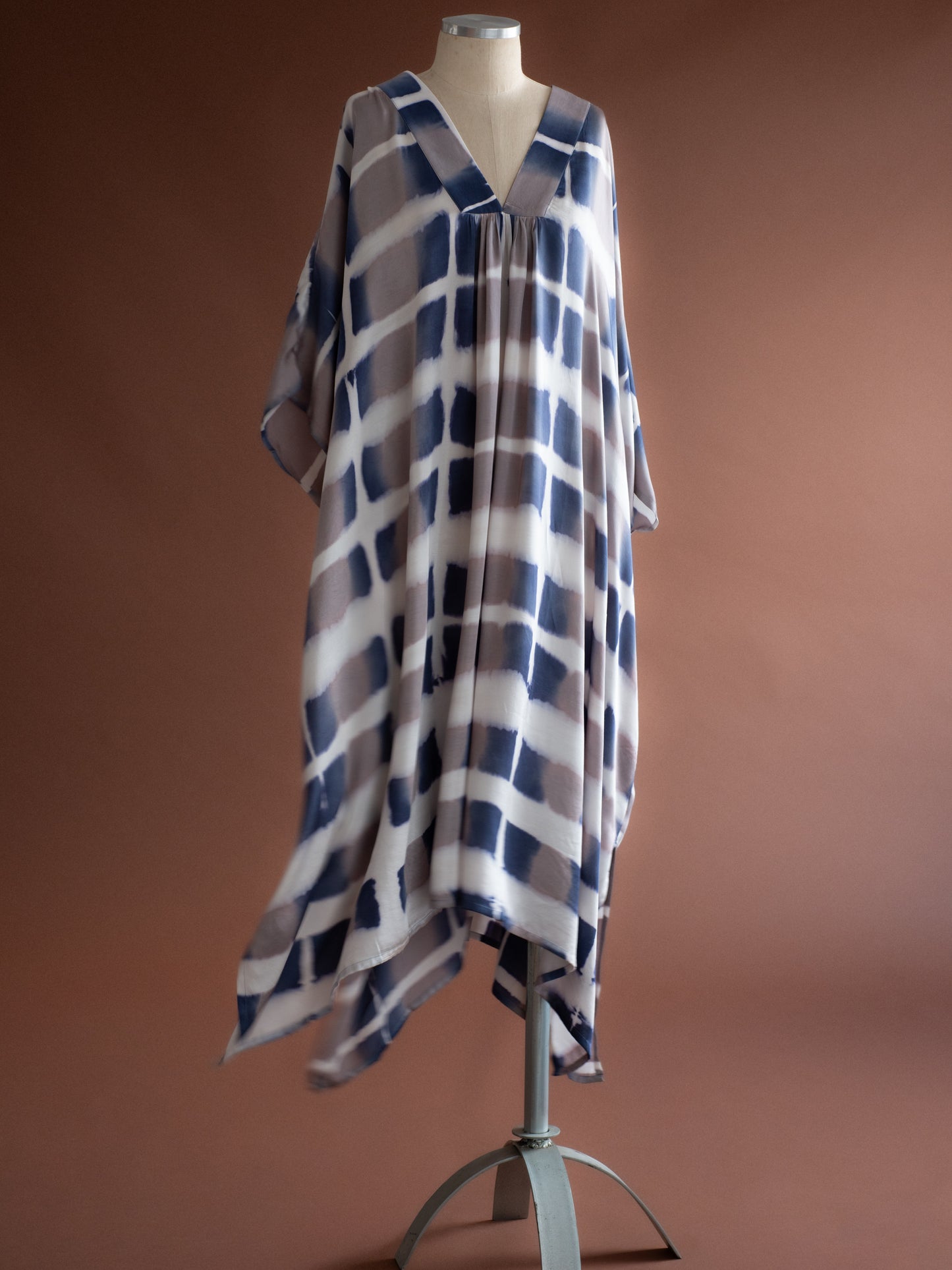 Kaftan IBIZA azul/gelo