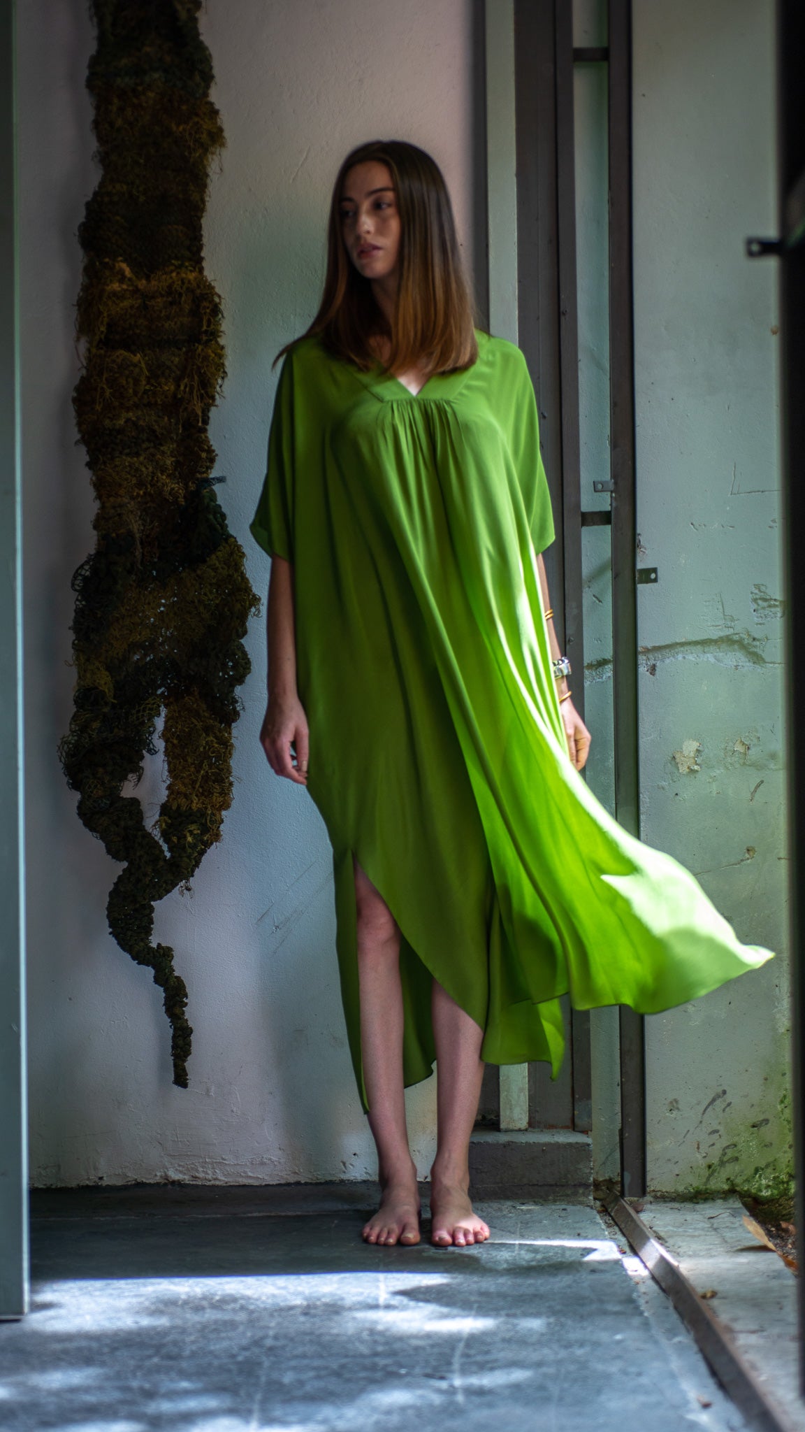 KAFTAN MALABAR verde samambaia
