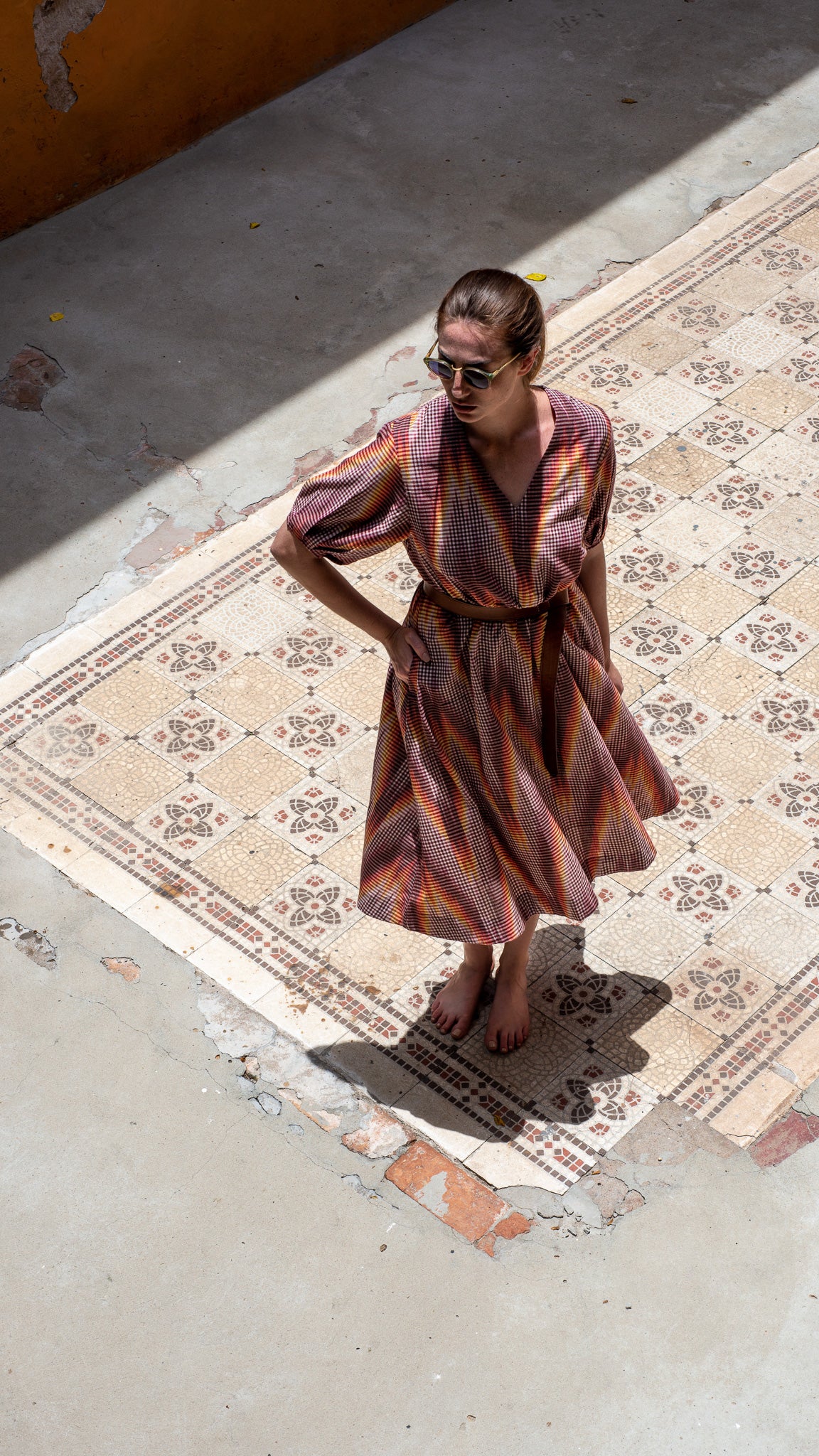 OSTUNI ikat flame dress