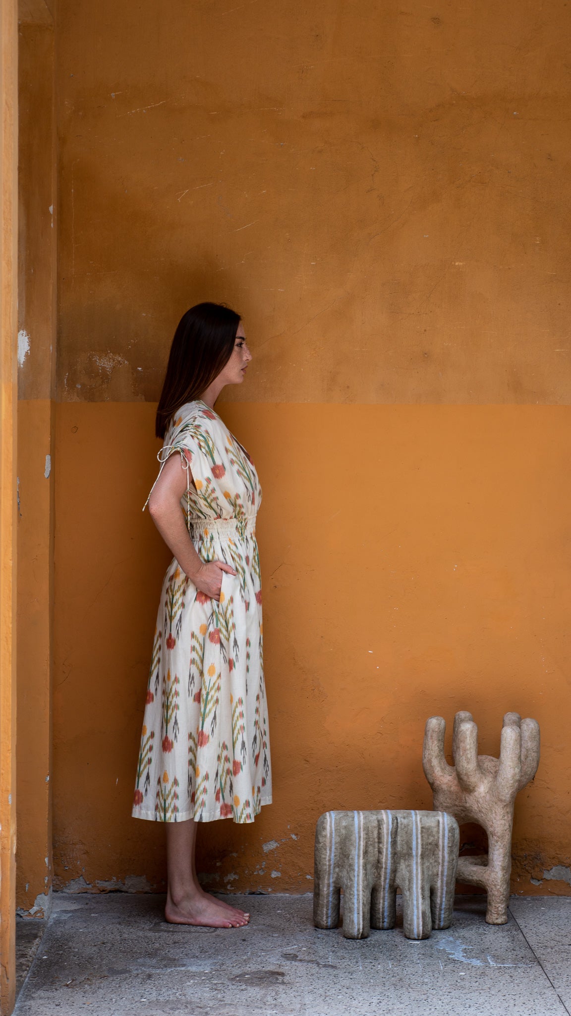 PATNA ikat butha dress