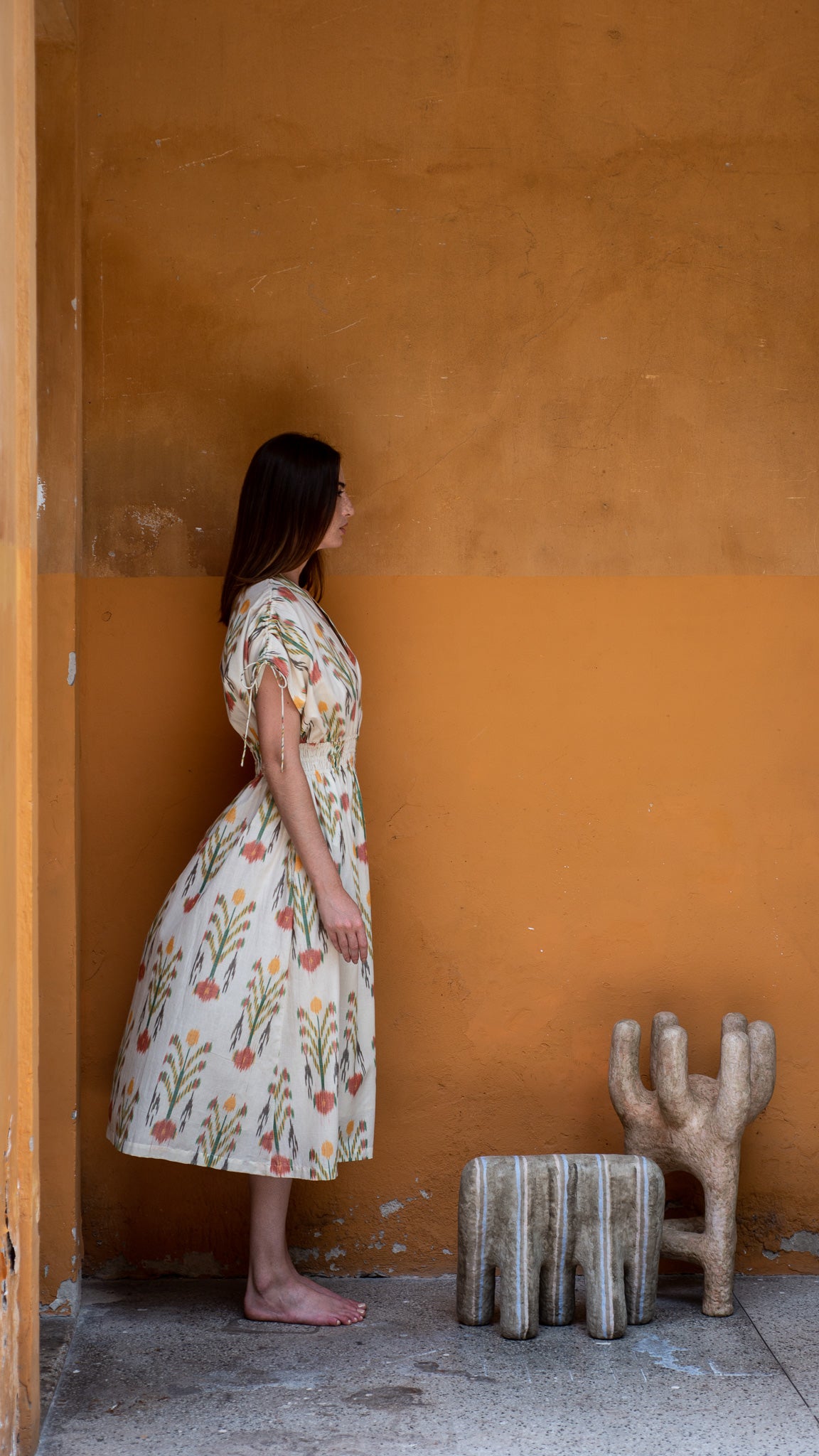 PATNA ikat butha dress