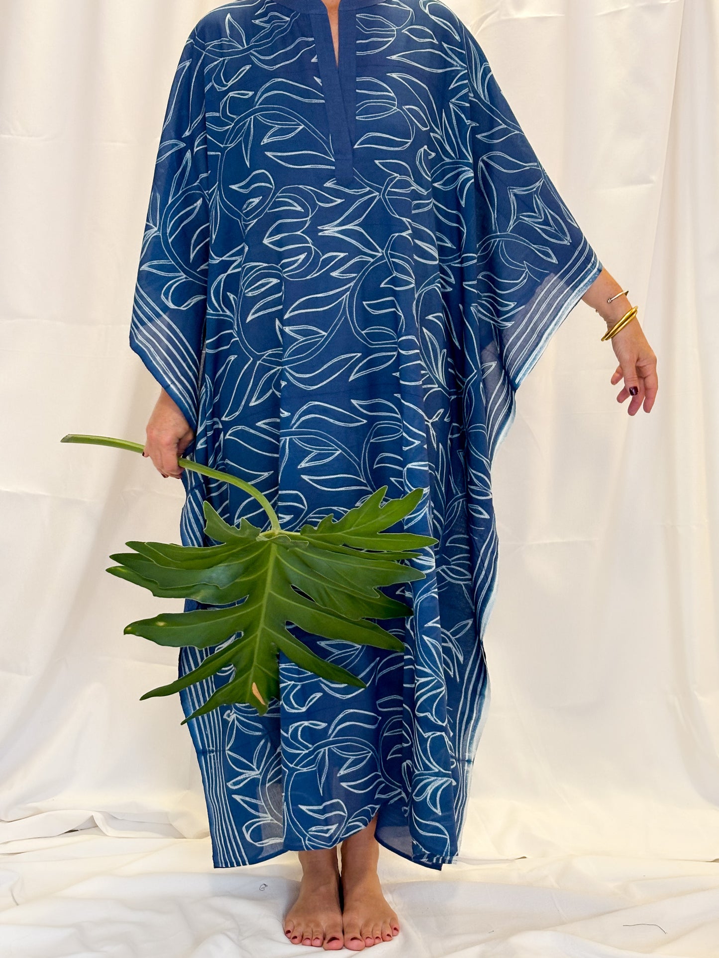 Kaftan EL FENN shibori índigo