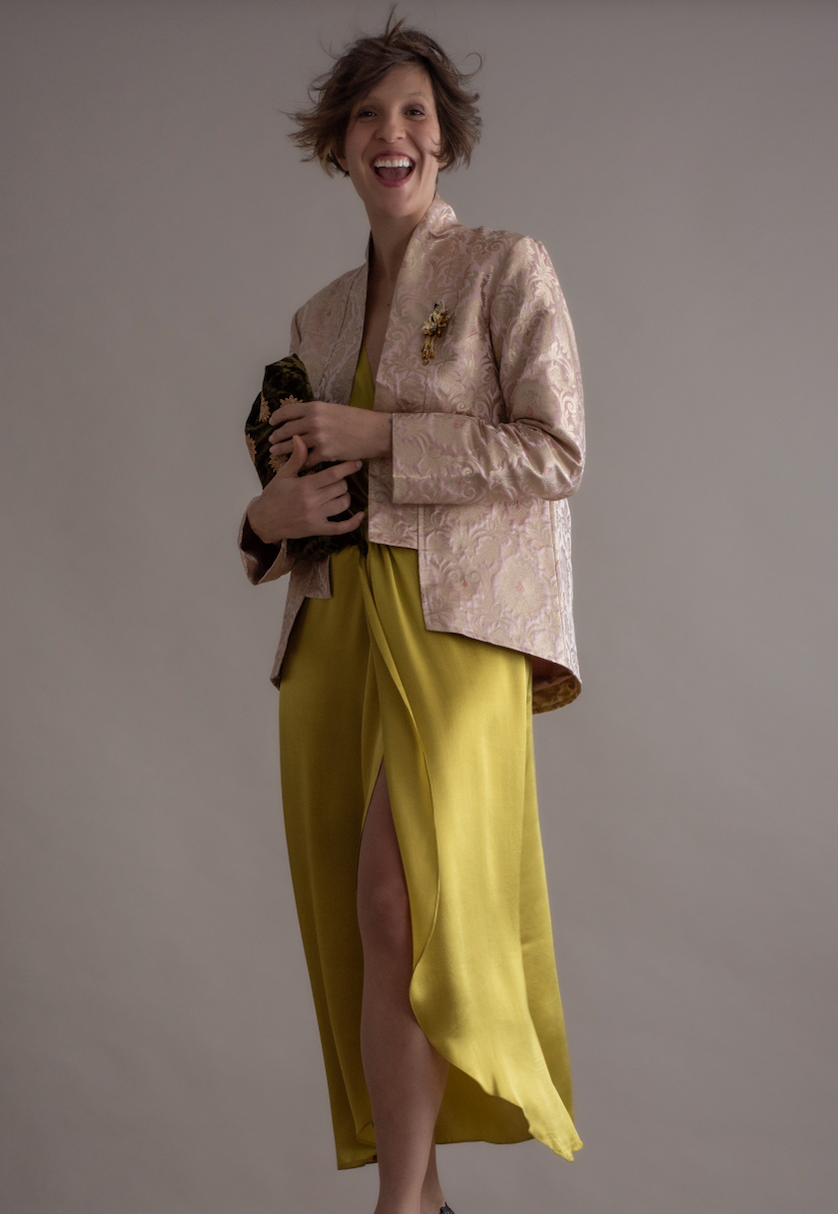 Jaqueta Brocado Benarsi rosé