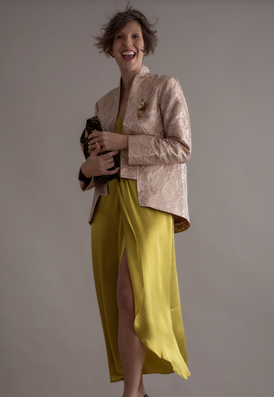 Jaqueta Brocado Benarsi rosé