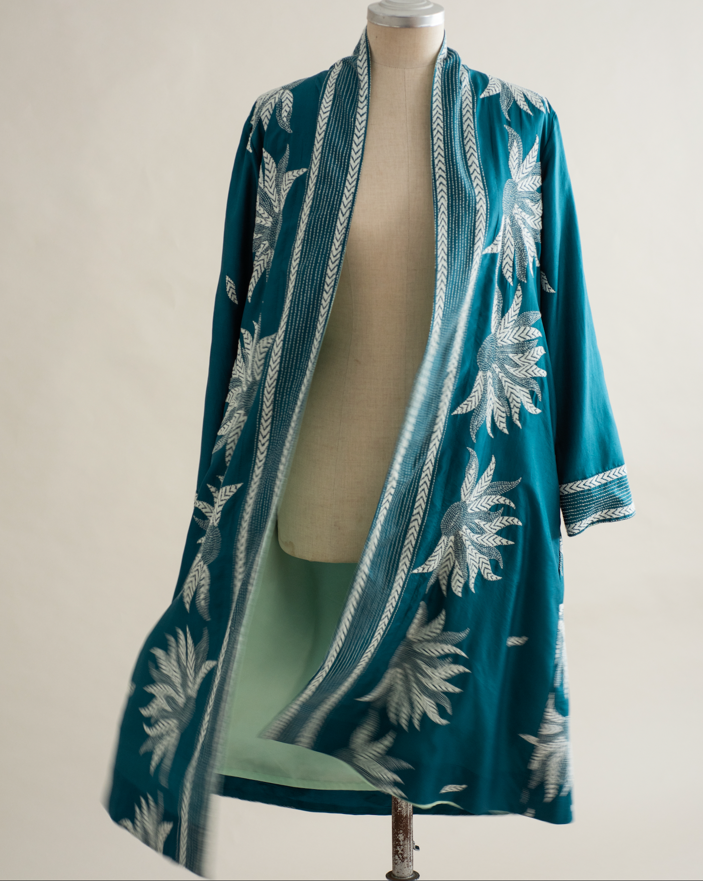 Overcoat KHANTA Marigold azul petróleo
