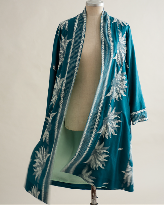 Overcoat KHANTA Marigold petrol blue