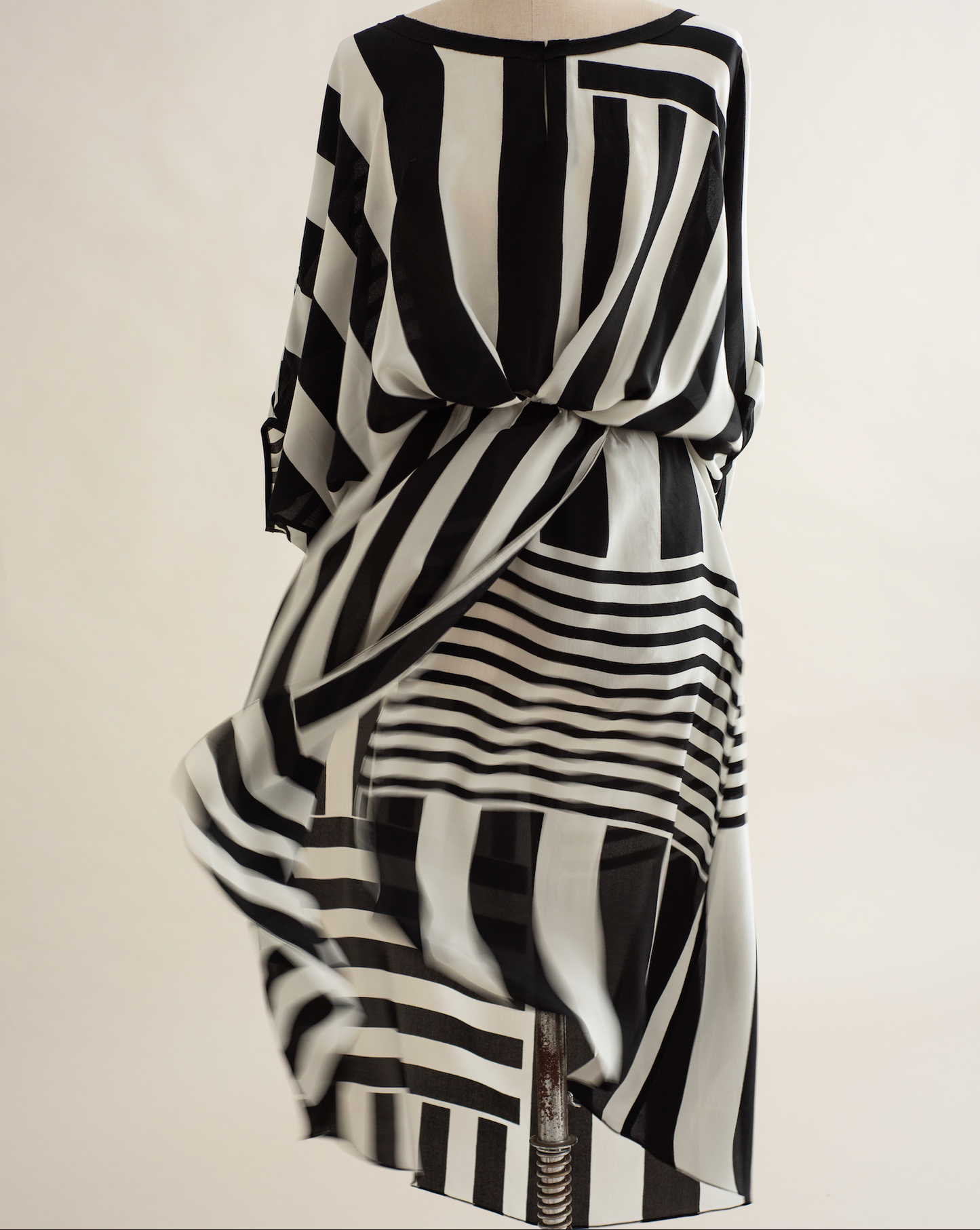 AMALFI striped silk dress