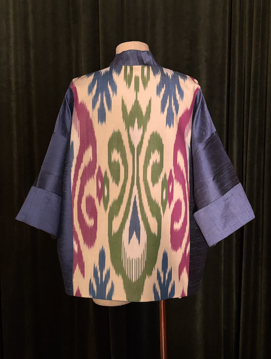 Kimono IKAT USBEKI seda azul