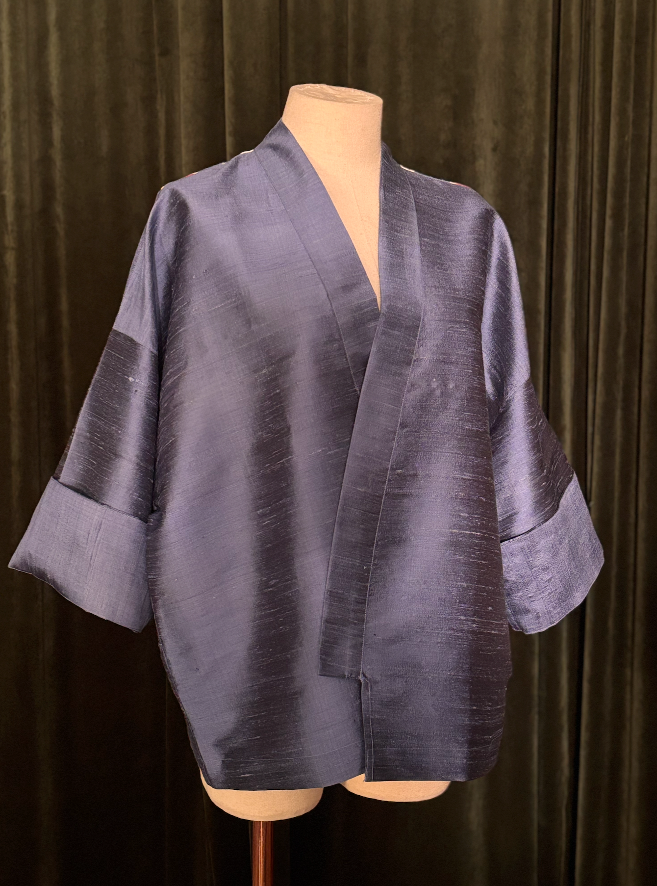 Kimono IKAT USBEKI seda azul