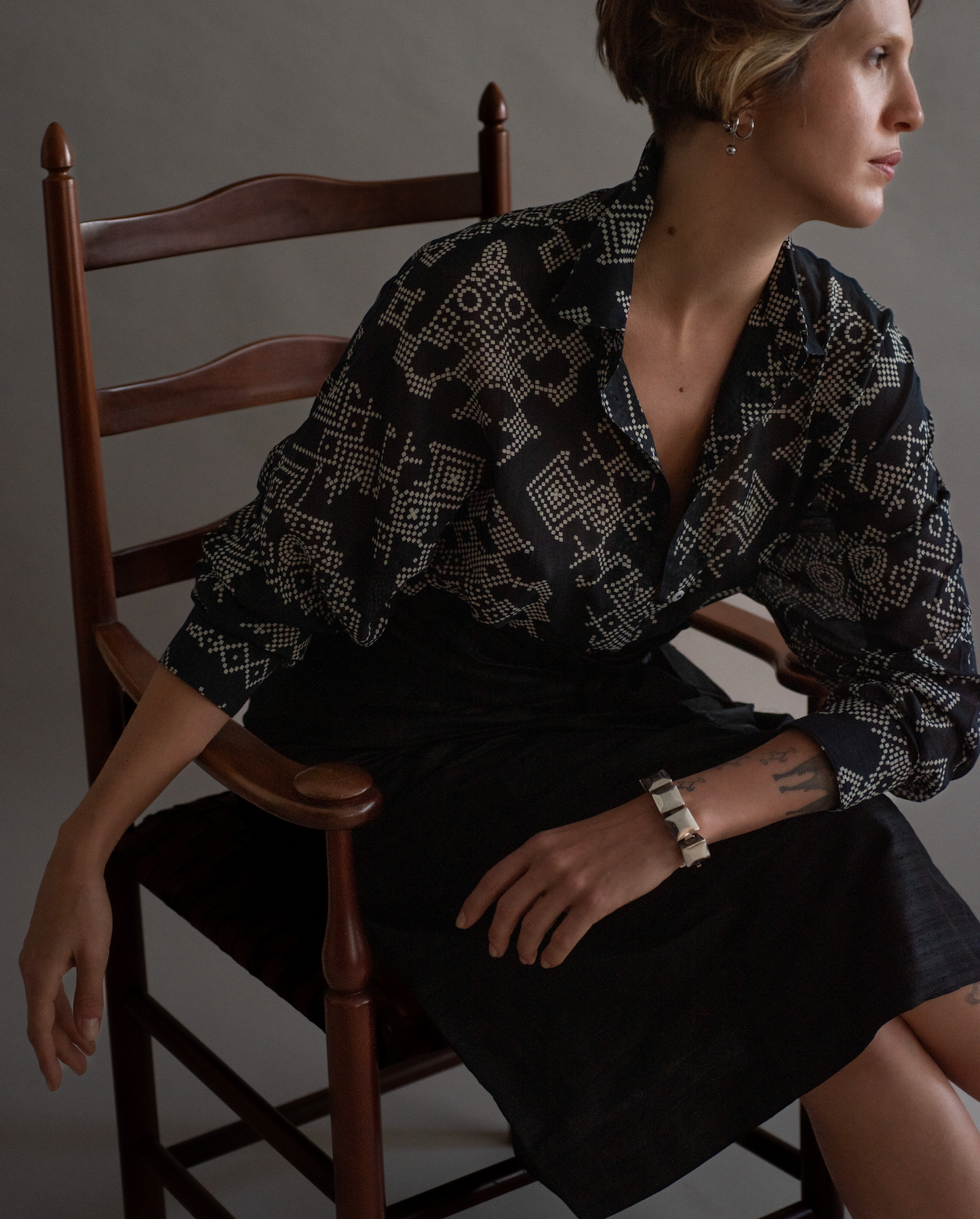 Camisa KIVA cotton silk musseline