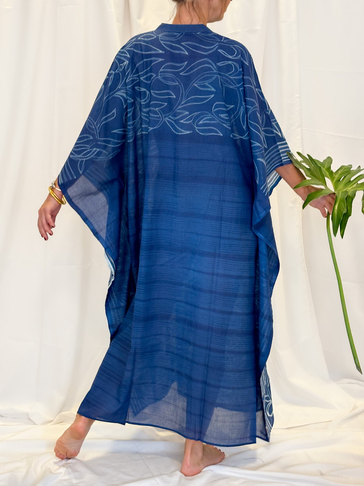 Kaftan EL FENN shibori índigo
