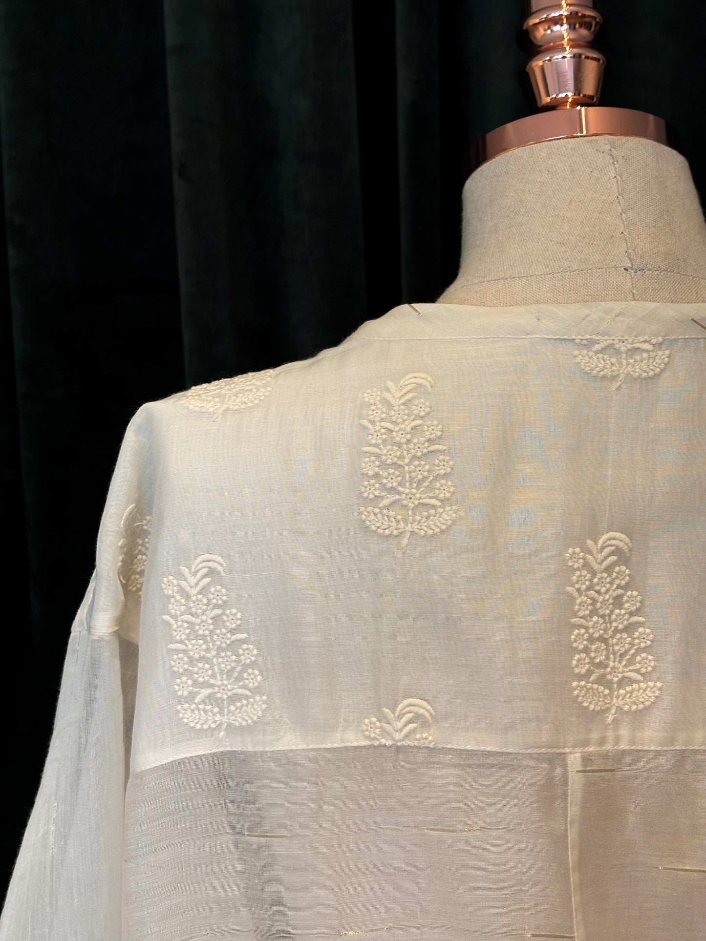 Chemise CHANDERI gold stripes