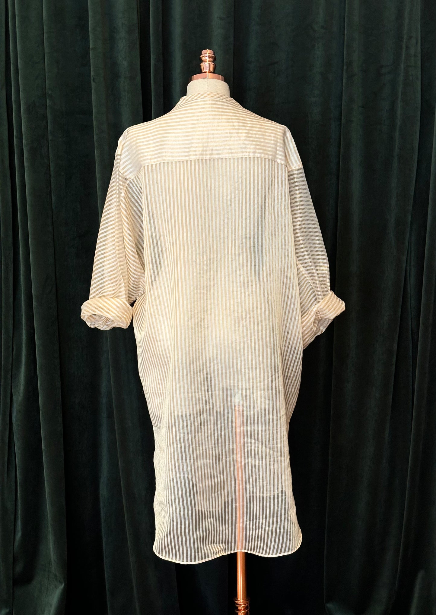 Chemise CHANDERI gold stripes