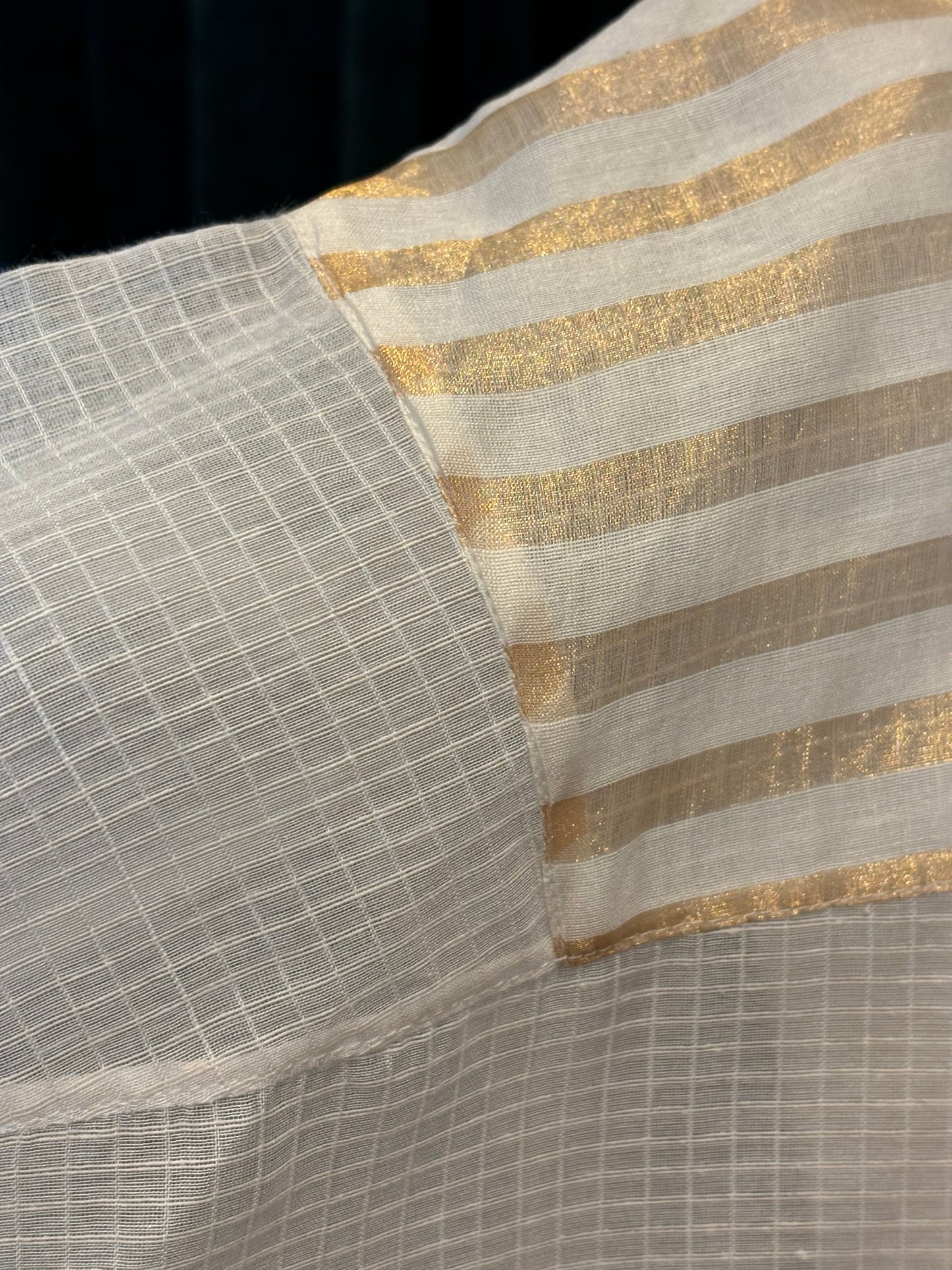 Chemise CHANDERI gold stripes
