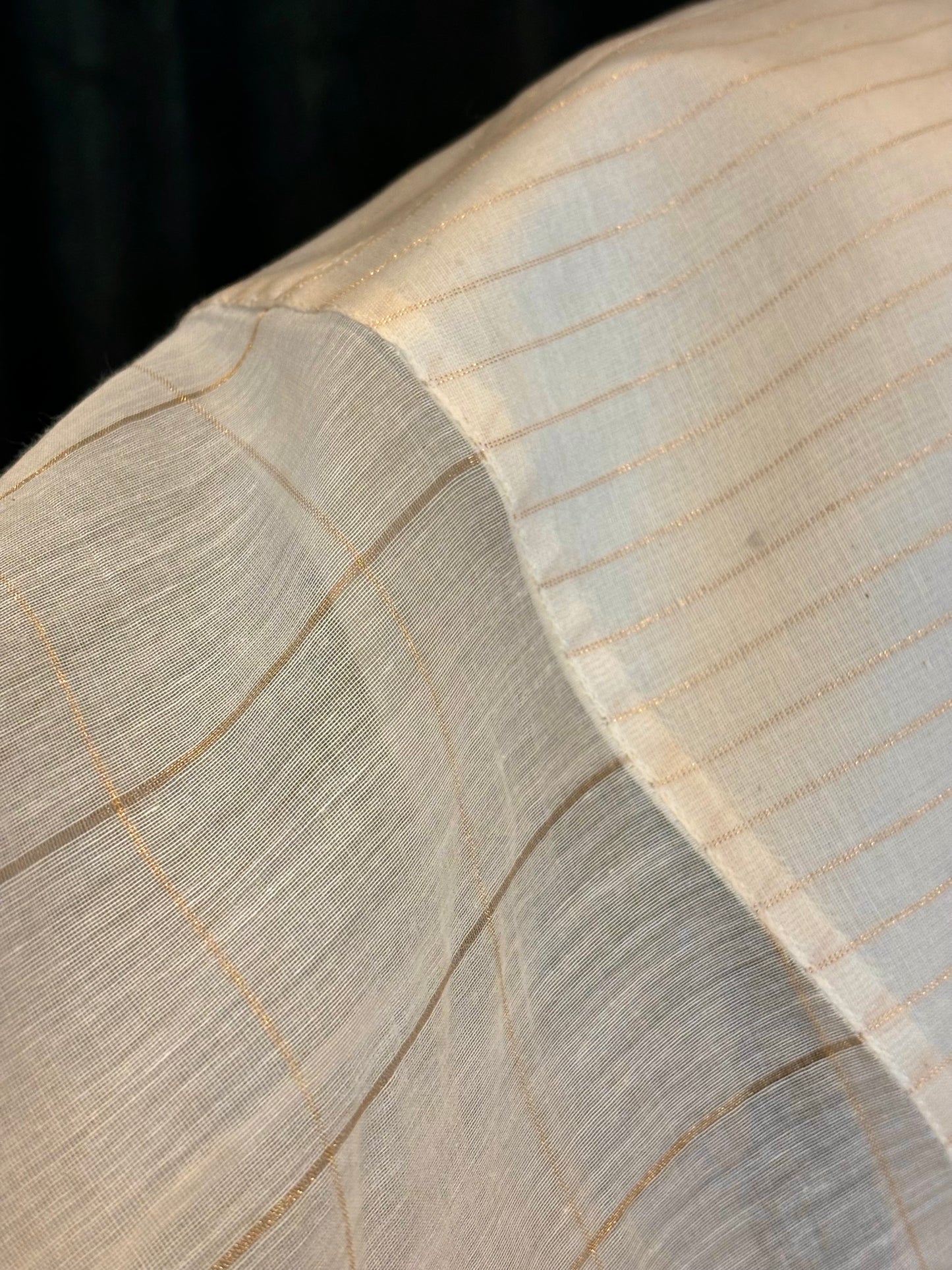 Chemise CHANDERI gold stripes
