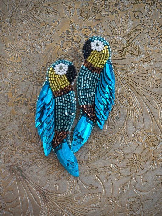 Brinco Olivia Dar ARA azul elétrico