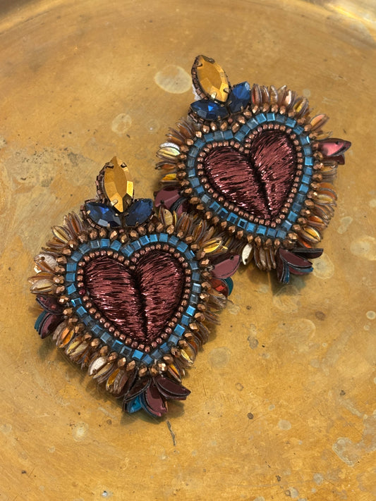 Brinco Olivia Dar SACRED HEART cobre