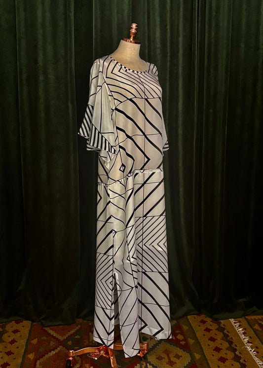 Vestido Nishat seda pura branco