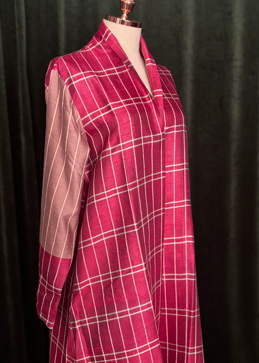 Overcoat TUSSAR SILK carmim