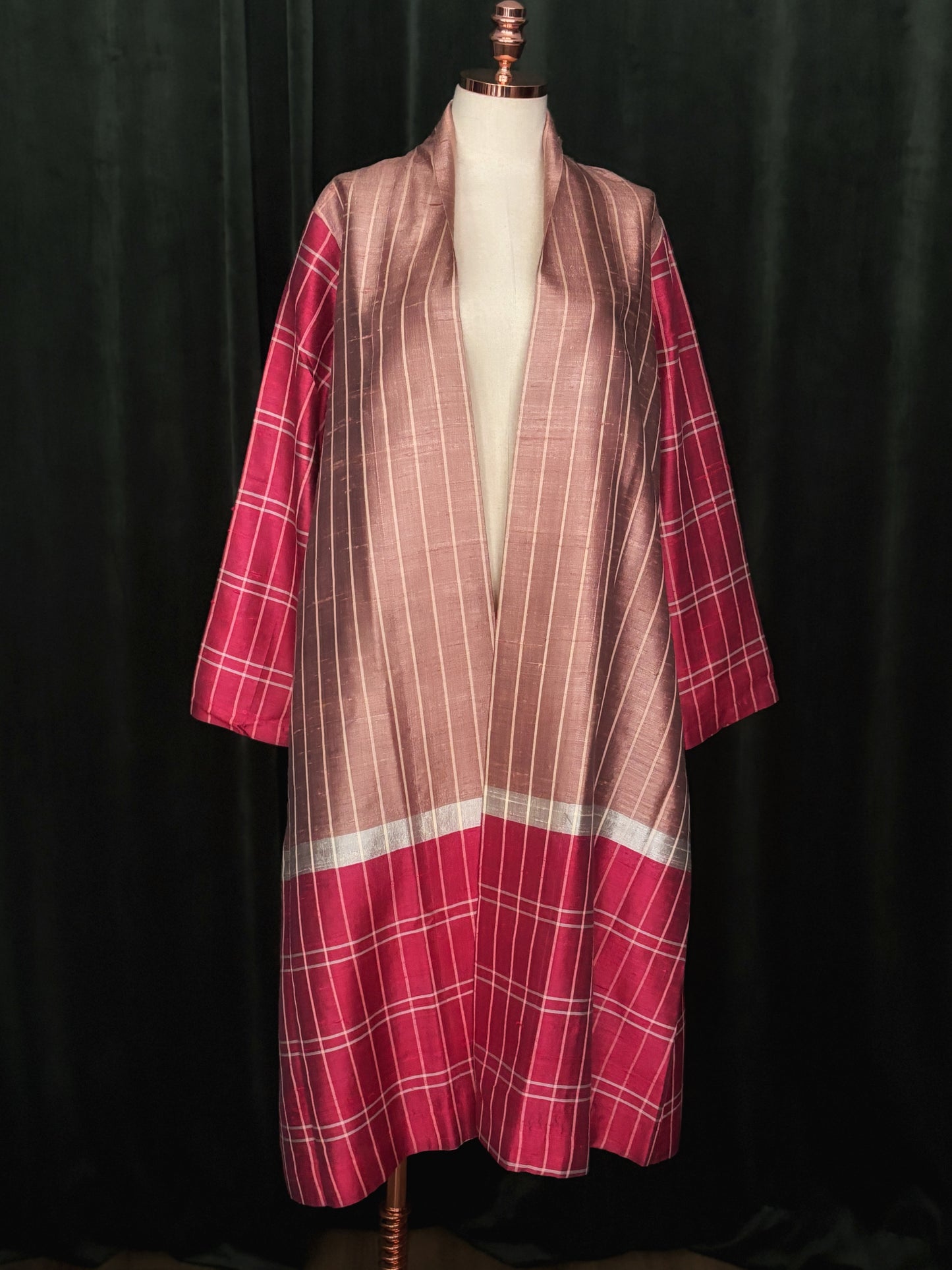 Overcoat TUSSAR marsala/Rosa antigo