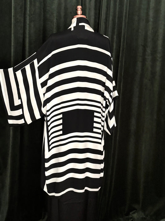 Kimono seda pura GEOMÈTRICO