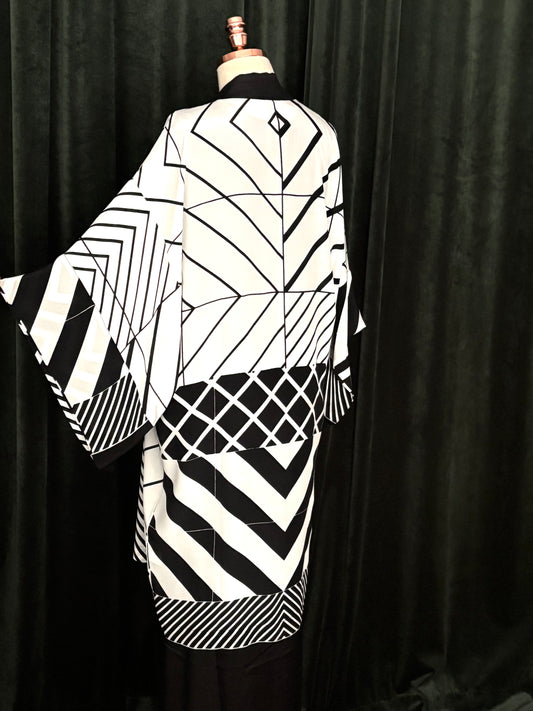 Kimon GEOMÉTRICO seda pura