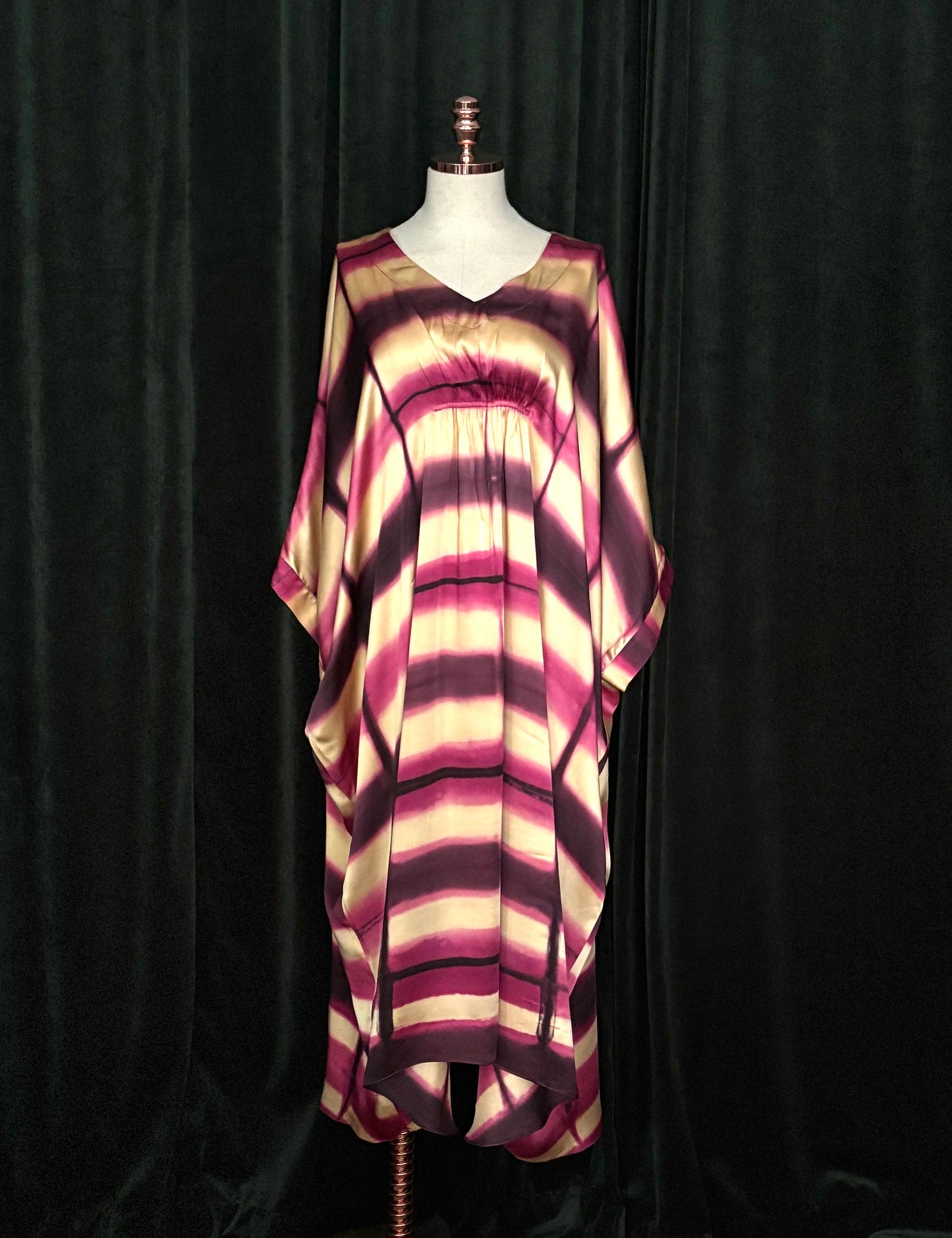 SHIBORU Kaftan bege/rosa