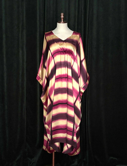 SHIBORU Kaftan bege/rosa