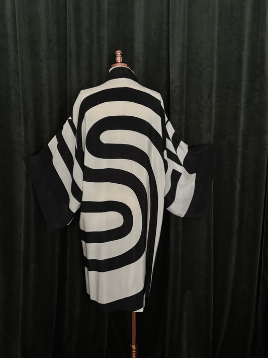 KIMONO GEOMÈTRICO seda